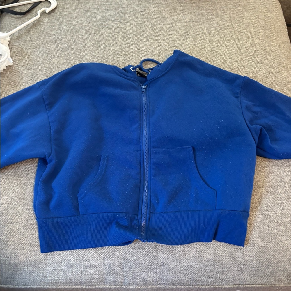 Charlotte Russe Kids Royal Blue Zip-Up Jacket